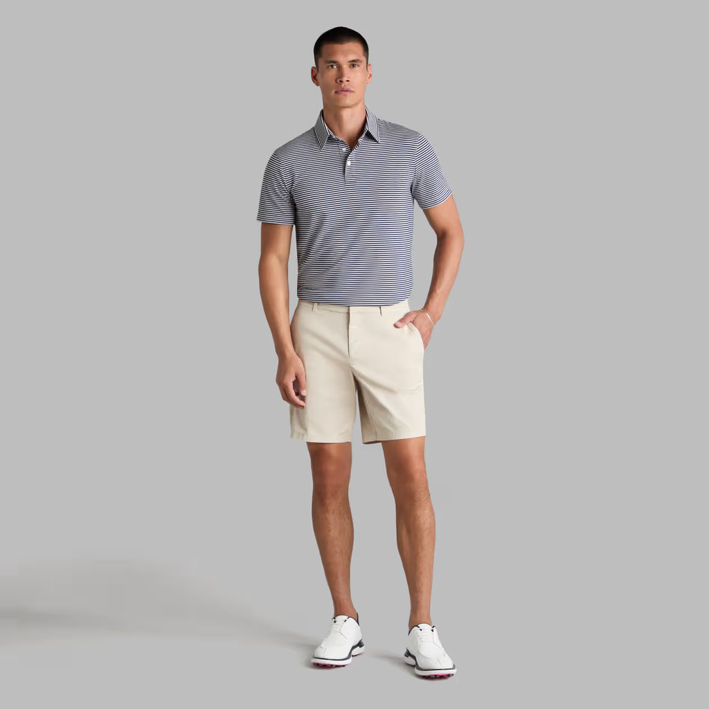 G/FORE All Play Stripe Stretch Knit Polo  - Twilight