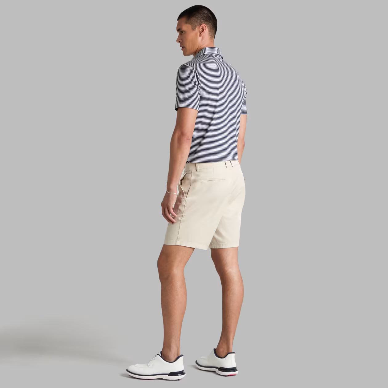 G/FORE All Play Stripe Stretch Knit Polo  - Twilight