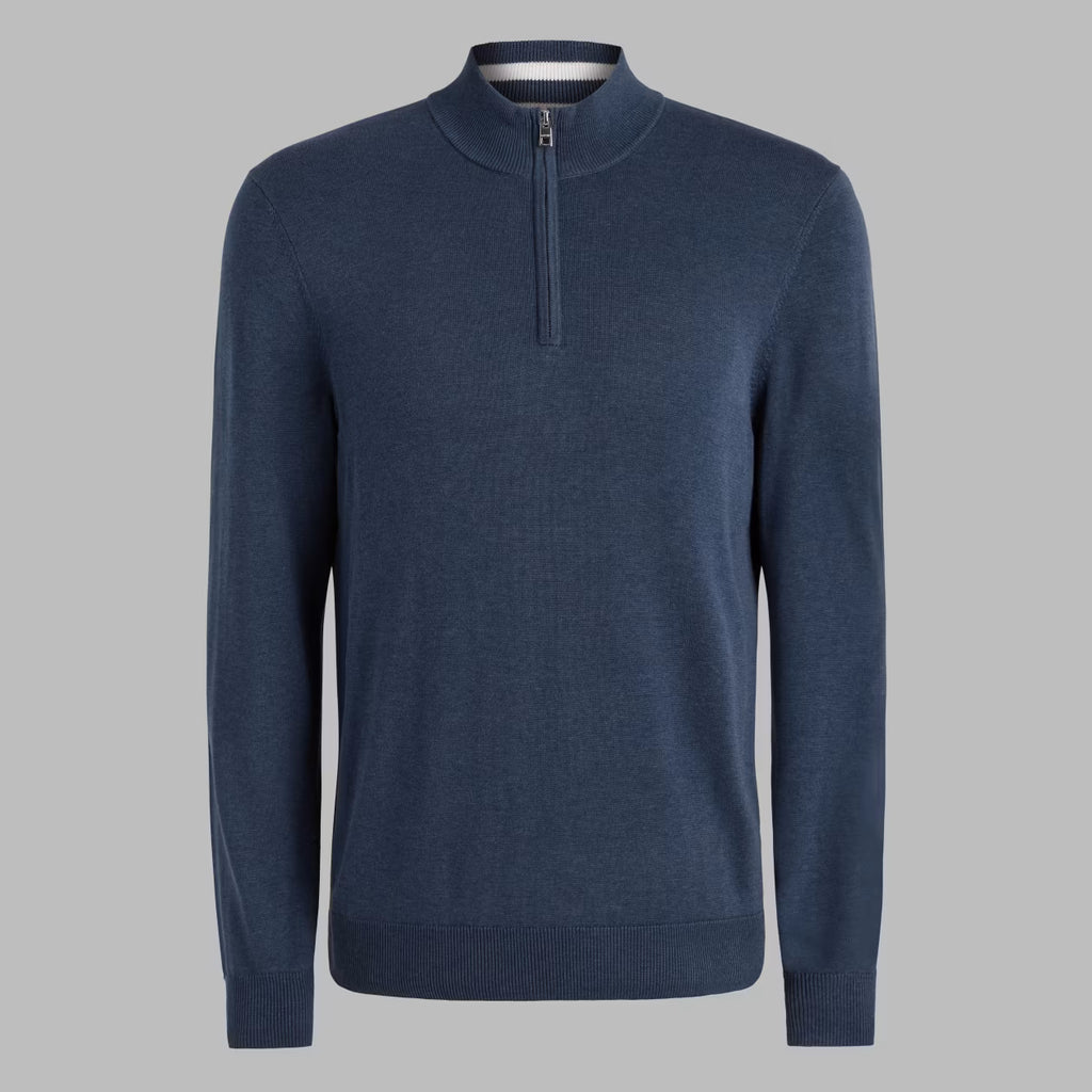 G/FORE Cooling Cotton 1/4 Zip Sweater  - Haze Melange