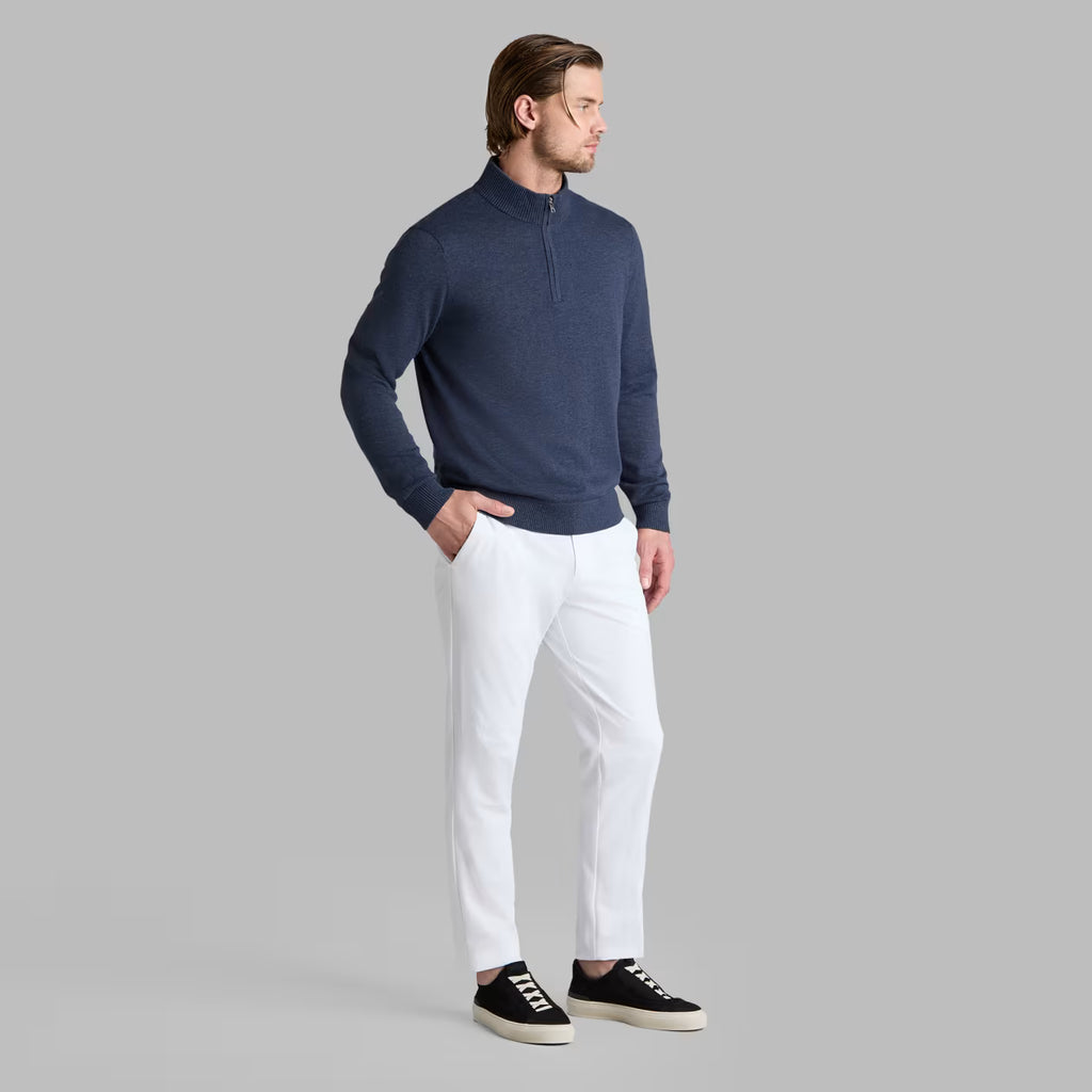 G/FORE Cooling Cotton 1/4 Zip Sweater  - Haze Melange