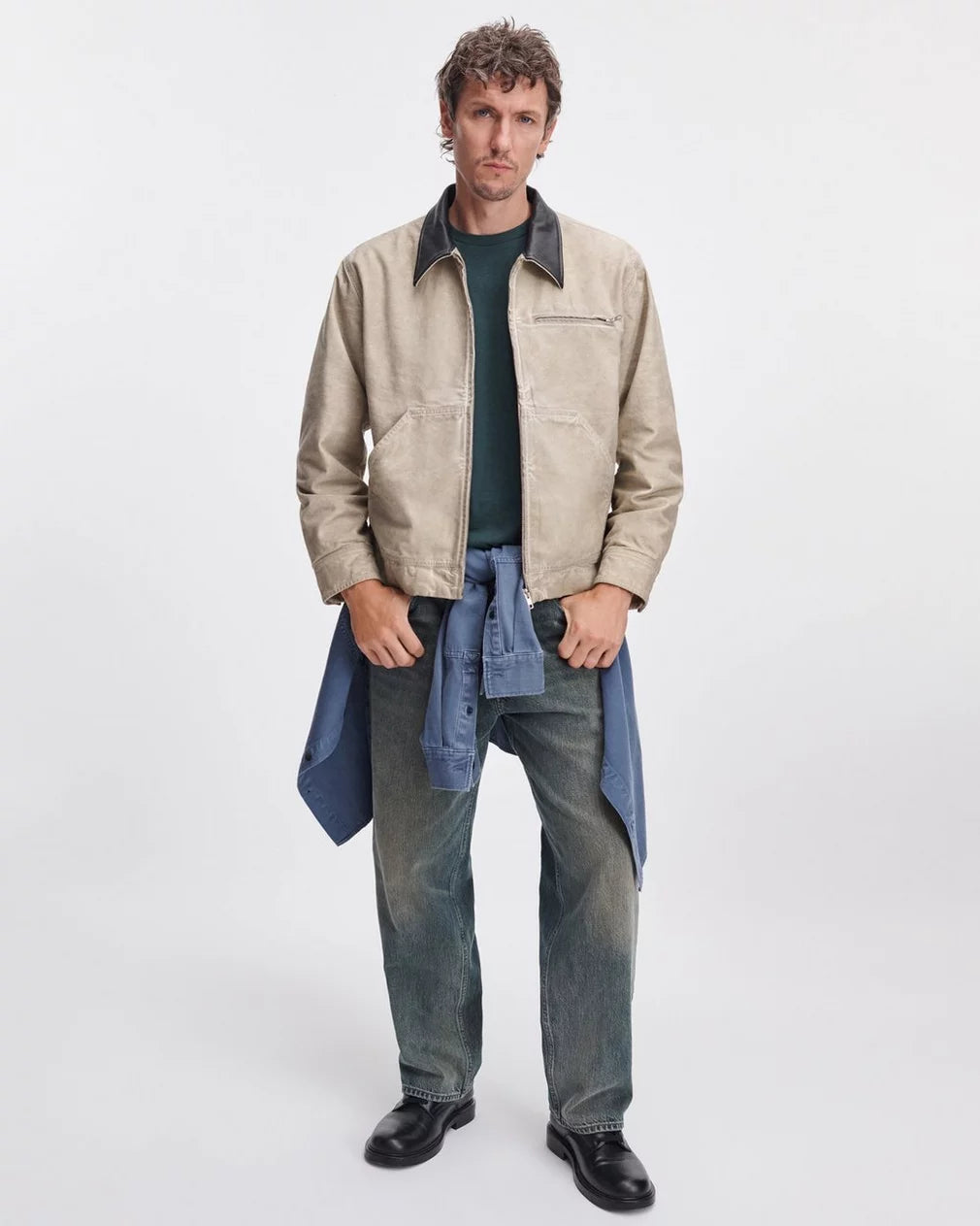 Rag & Bone Garment-Dyed Pocket Tee - Hidden Forest
