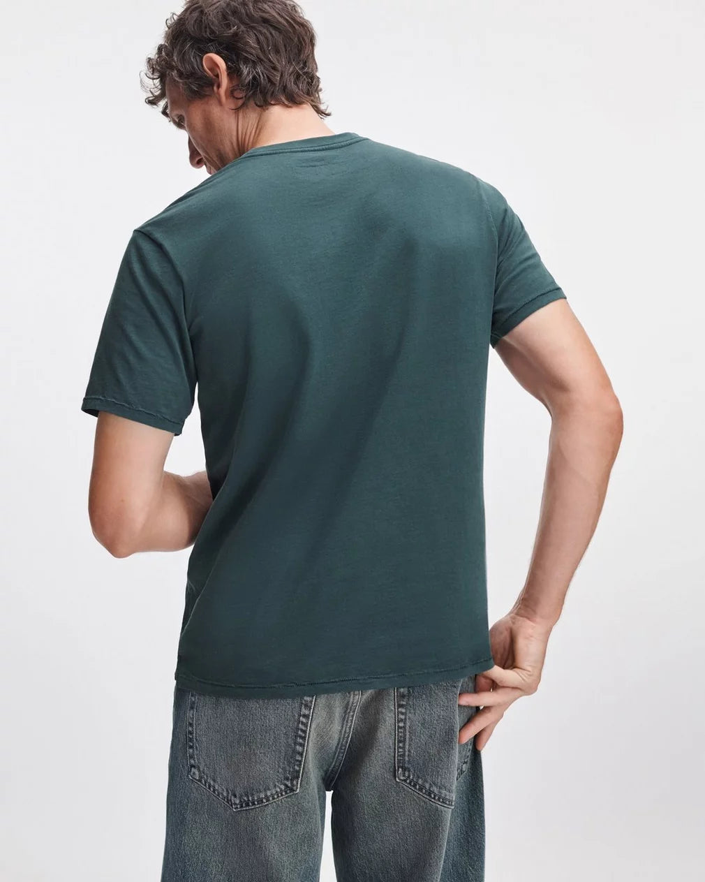 Rag & Bone Garment-Dyed Pocket Tee - Hidden Forest
