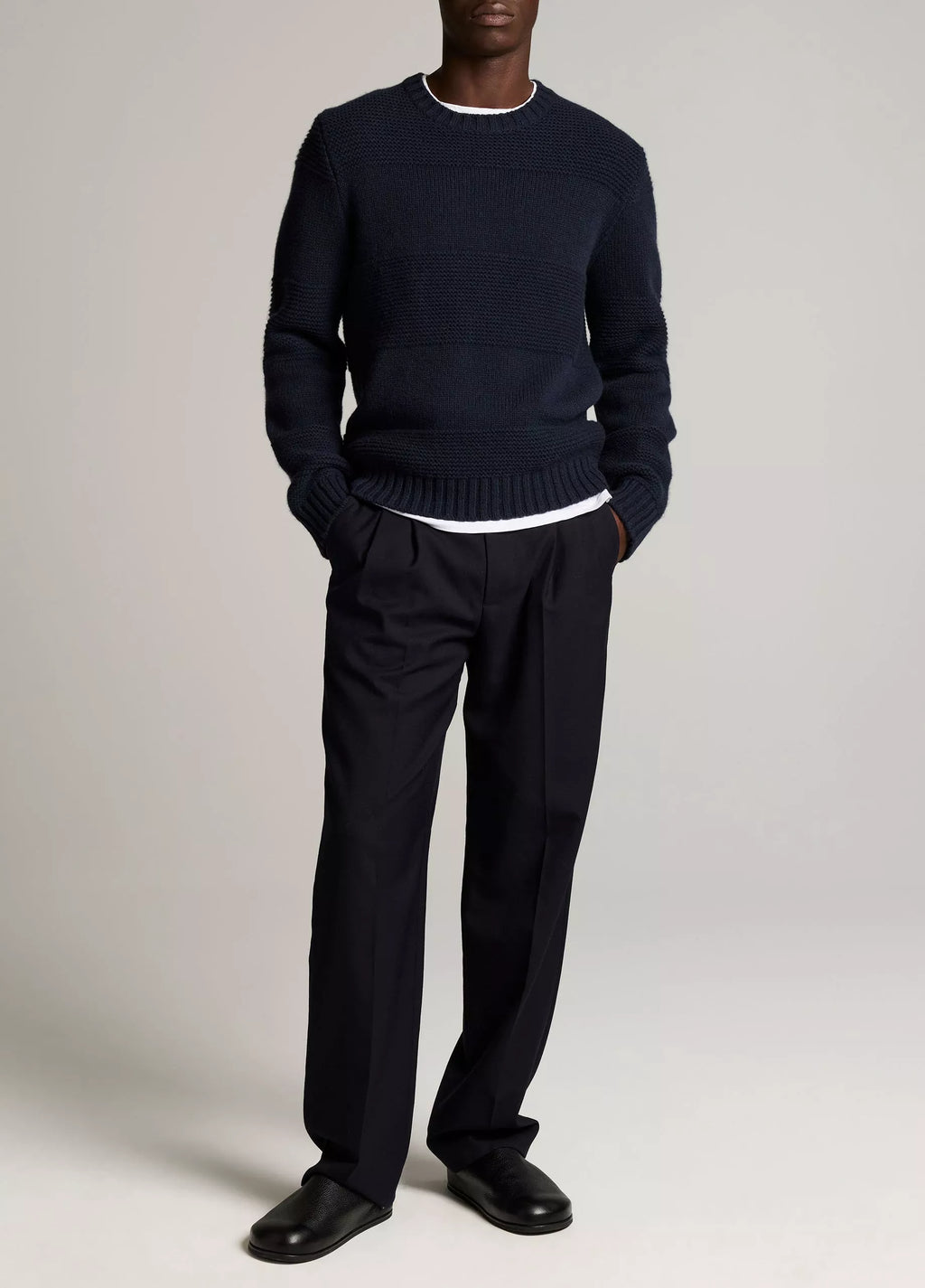 Vince Garter Rugby Wool Sweater - Coastal