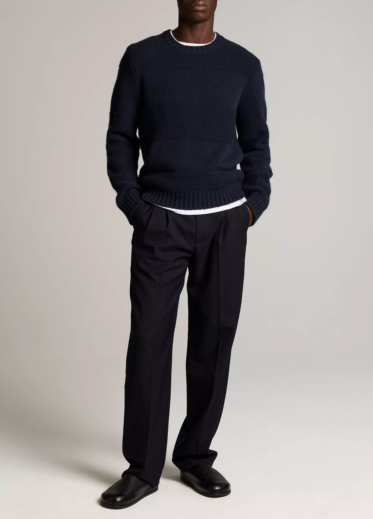 Vince Garter Rugby Wool Sweater - Coastal