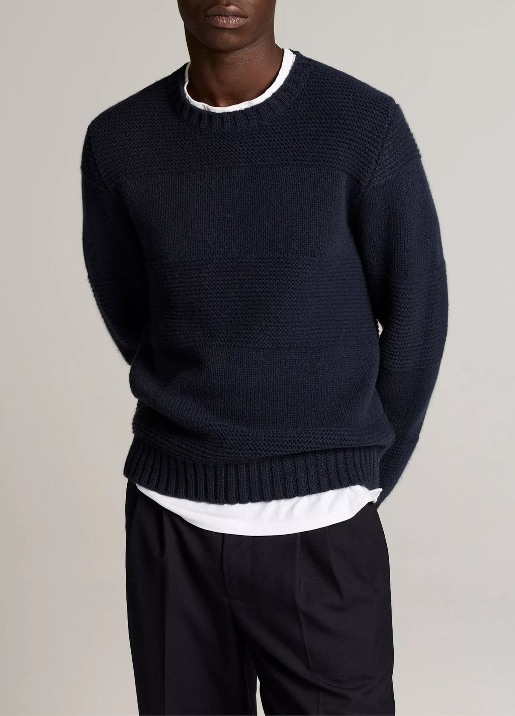 Vince Garter Rugby Wool Sweater - Coastal
