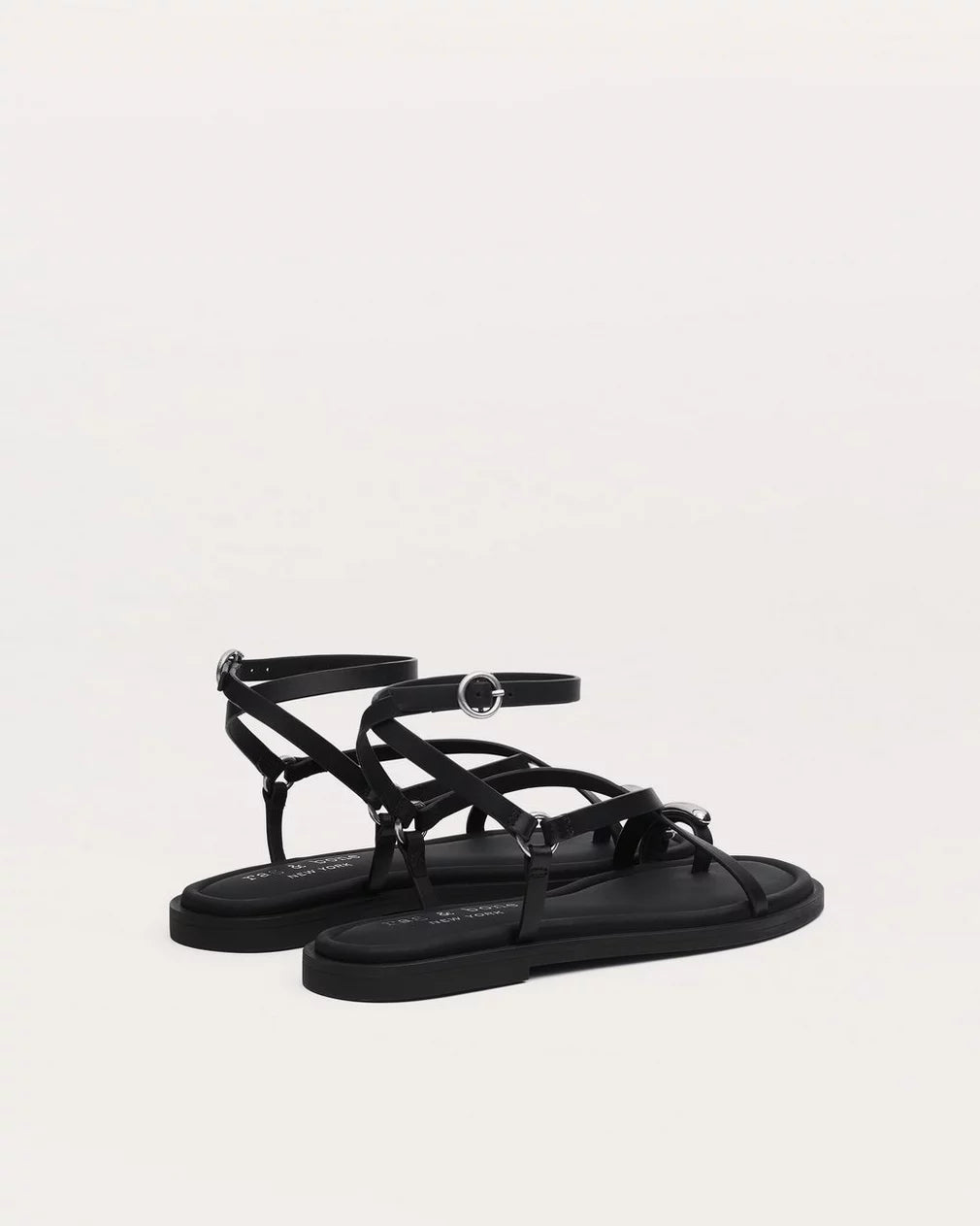 Rag & Bone Geo Toe Ring Sandal- Black