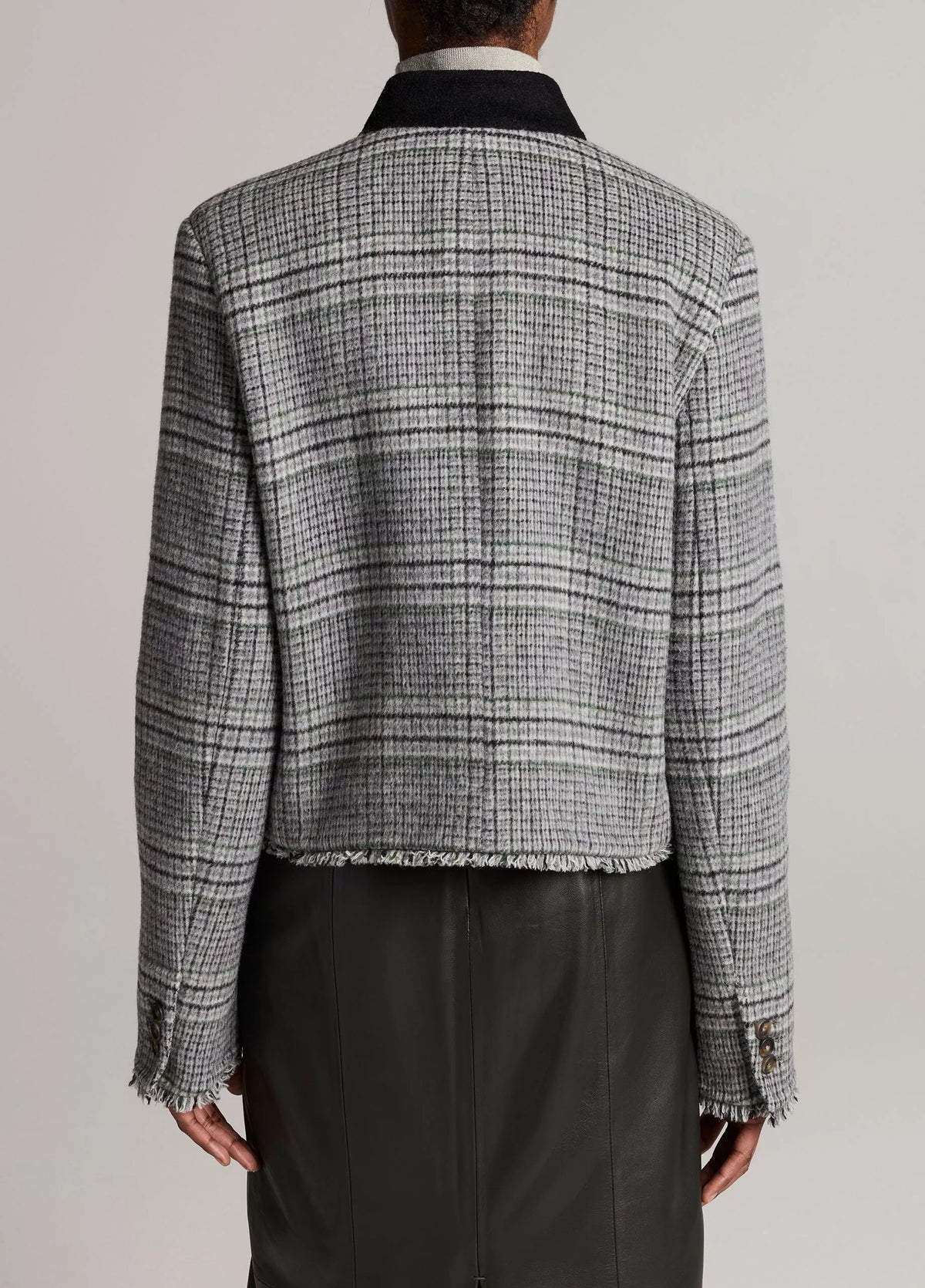 Vince Glen Plaid Wool Jacket