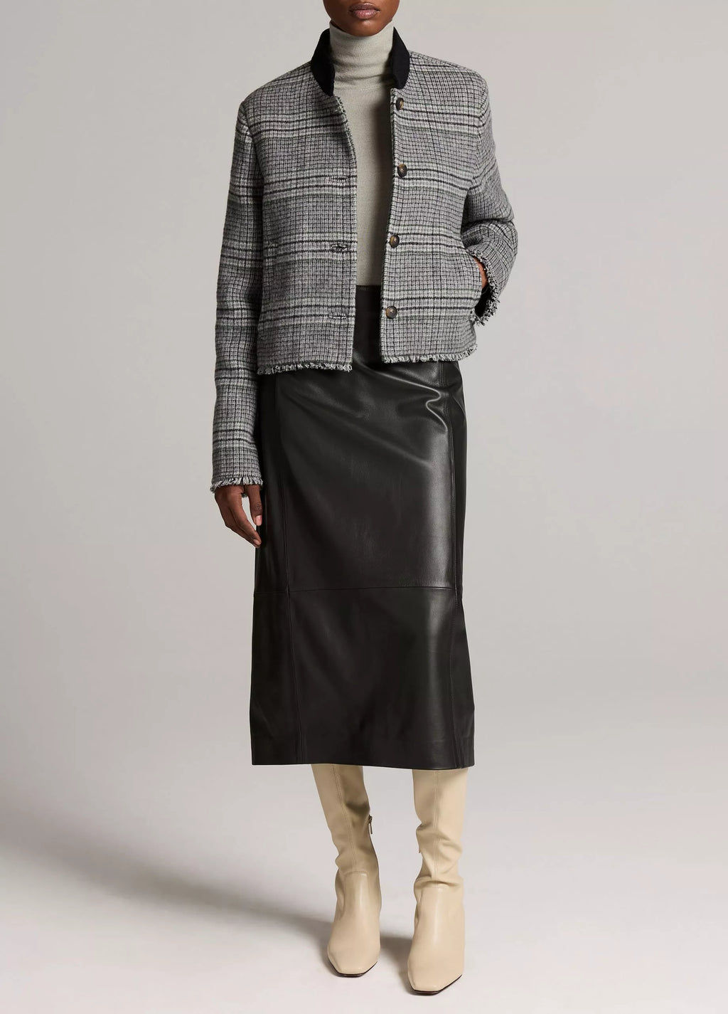 Vince Glen Plaid Wool Jacket