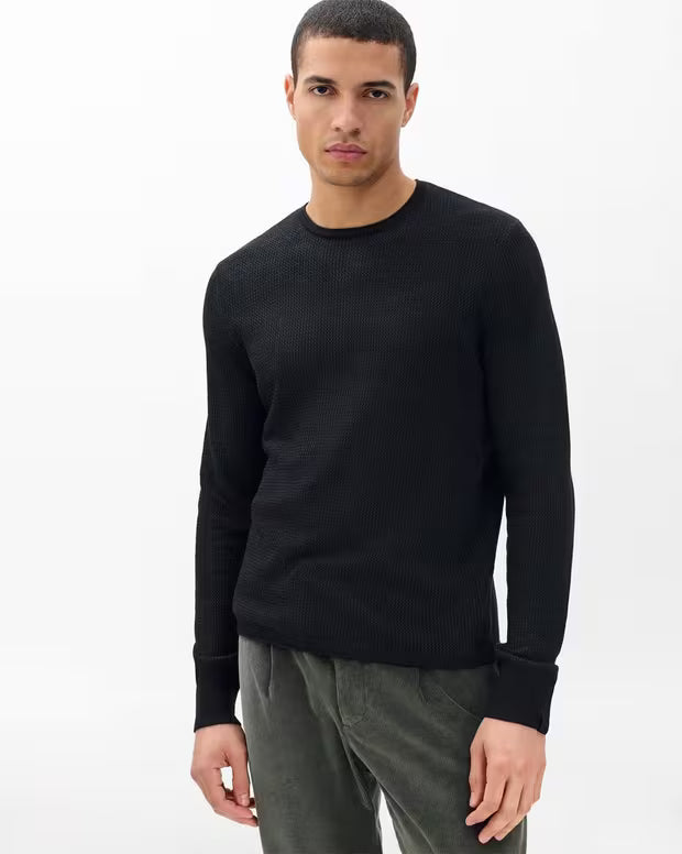 Rag & Bone Gregory Crewneck Sweater - Black