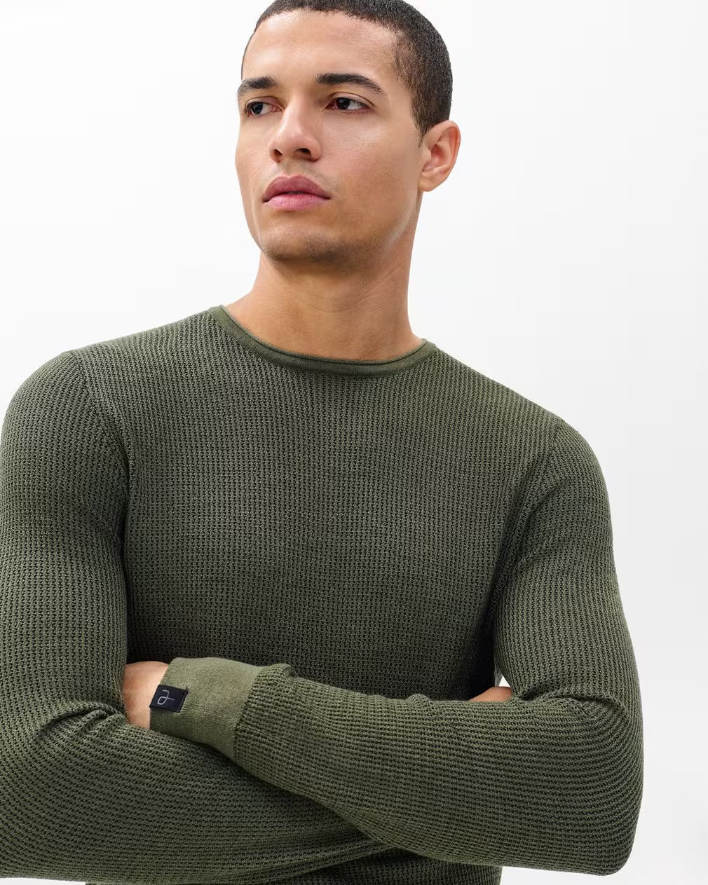 Rag & Bone Gregory Crewneck Sweater - Dark Green