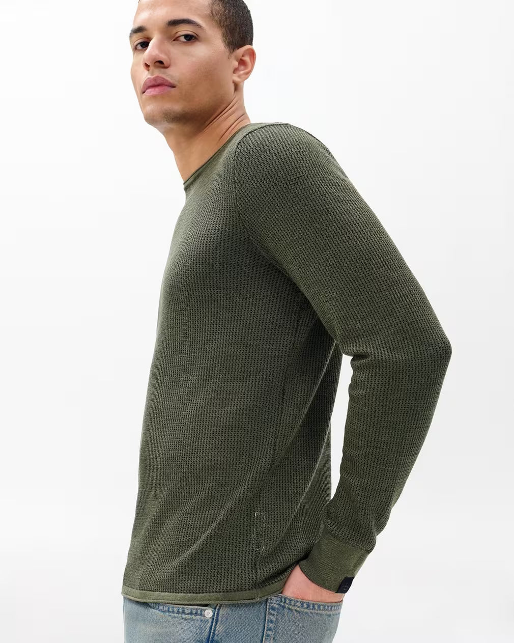 Rag & Bone Gregory Crewneck Sweater - Dark Green