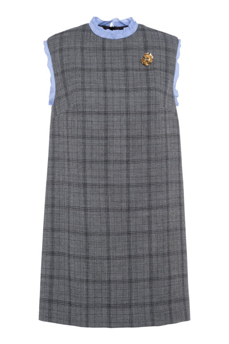 Tela Guava Dress - Dark Blue & Melange Grey