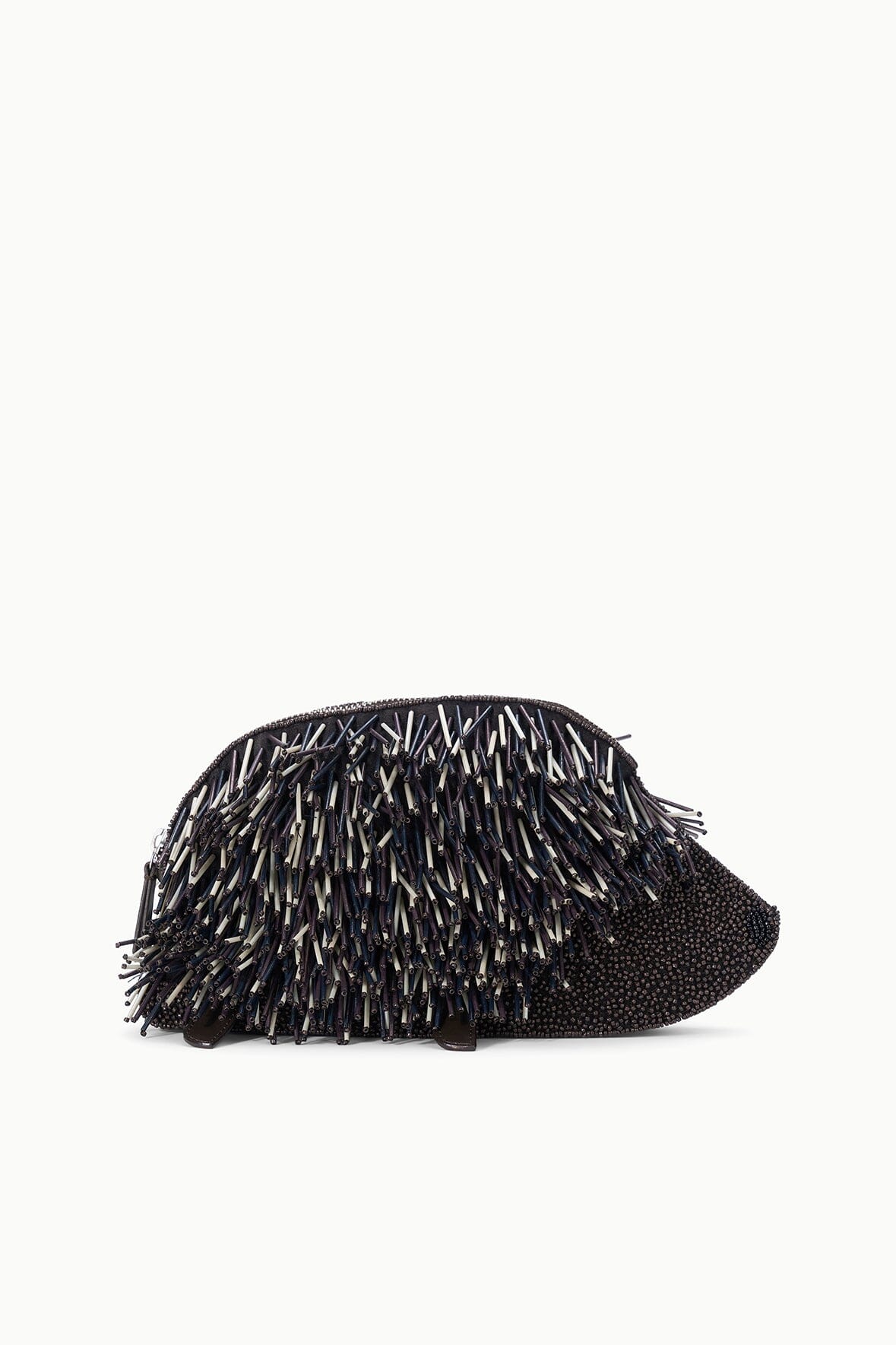 Staud Porcupine Clutch Black Beaded Multi