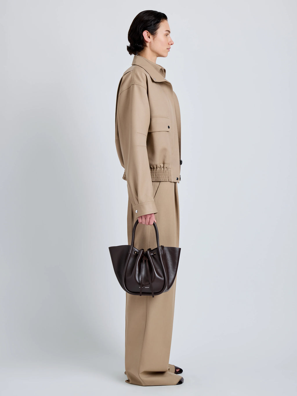 Proenza Schouler Small Ruched Tote - Espresso