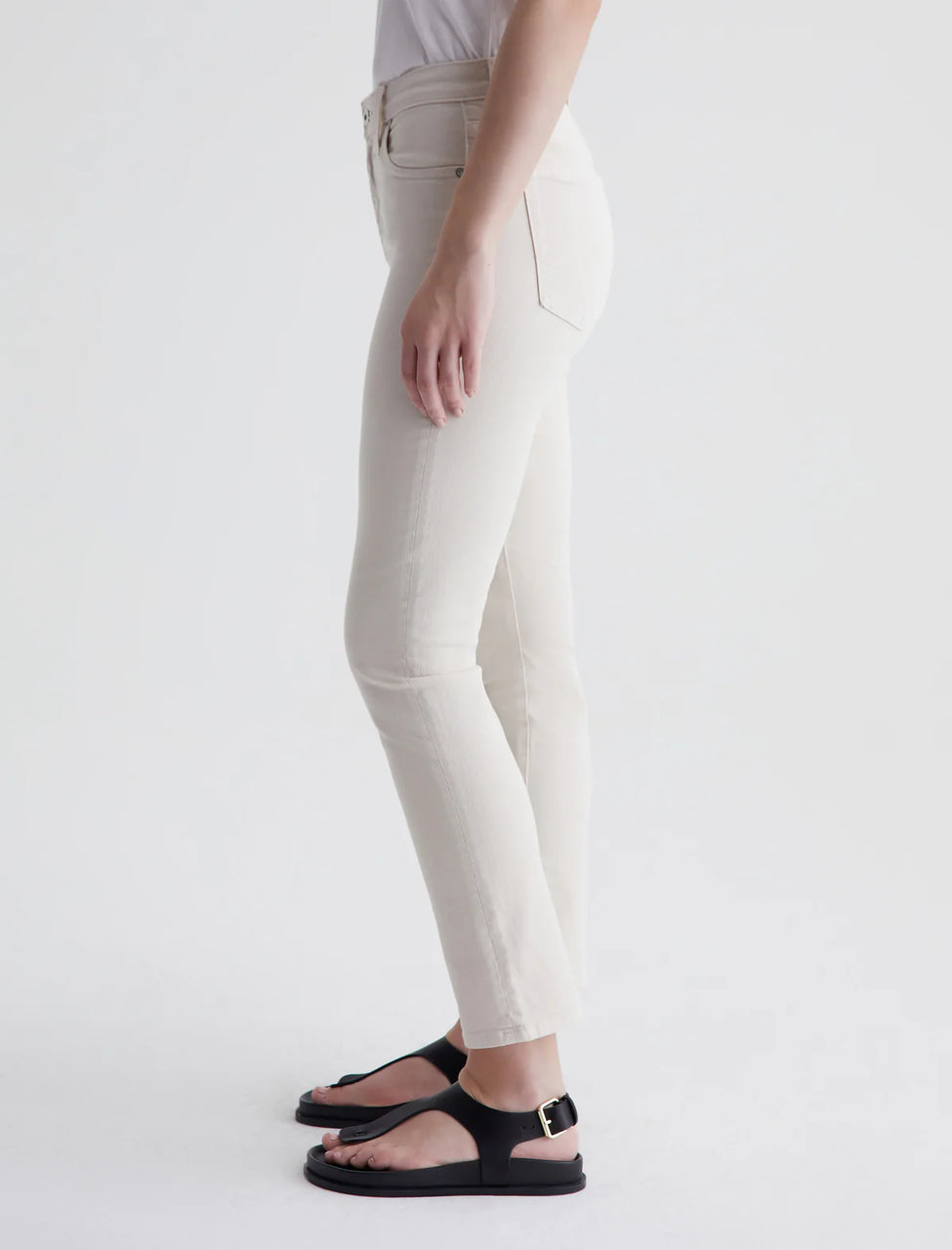 AG Mari Crop High-Rise Slim Straight - Opal Stone