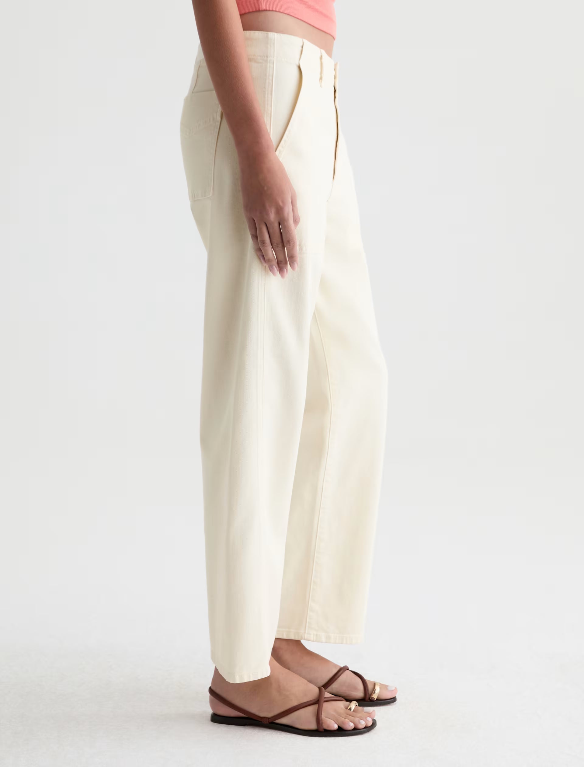 AG Analeigh Pant Mid-Rise Utility - Opal Stone