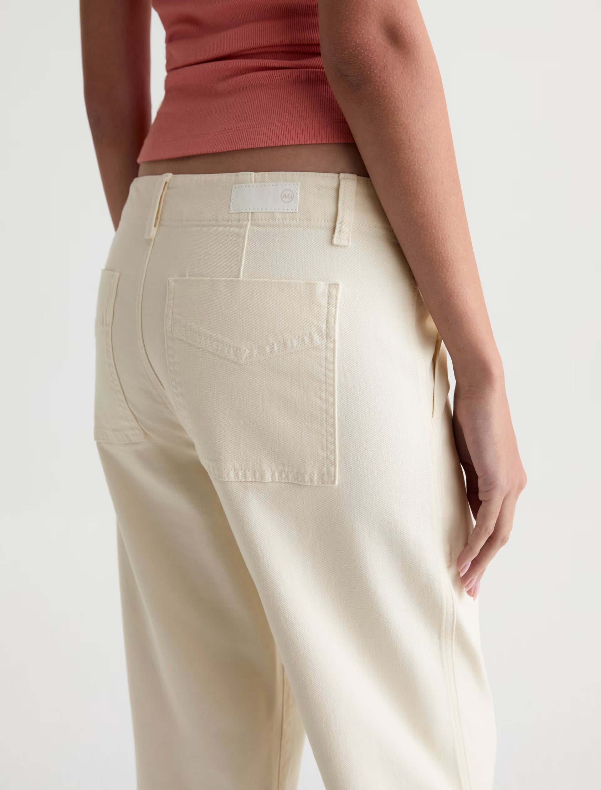 AG Analeigh Pant Mid-Rise Utility - Opal Stone