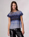 Rag & Bone Hailey Ombre Organza Top - Light Blue Multi