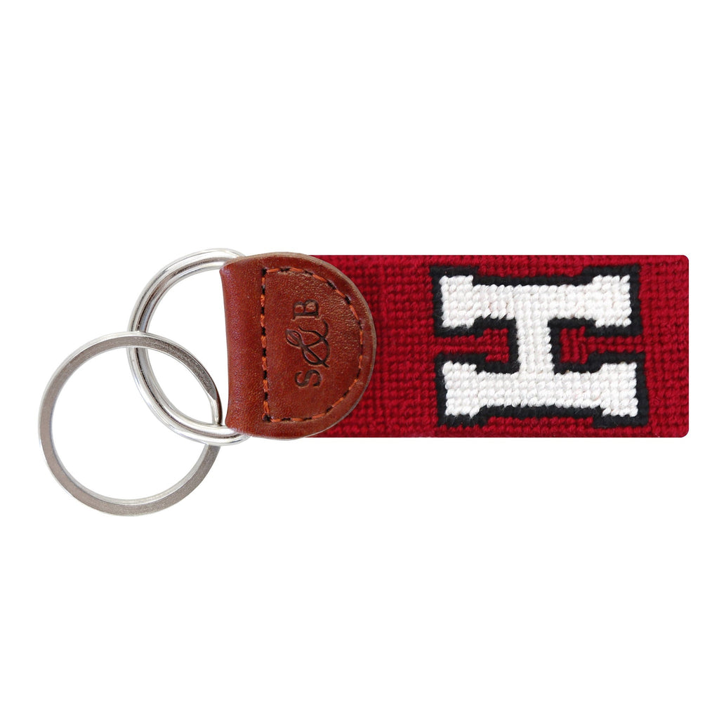 Smathers & Branson Harvard H Key Fob - Garnet