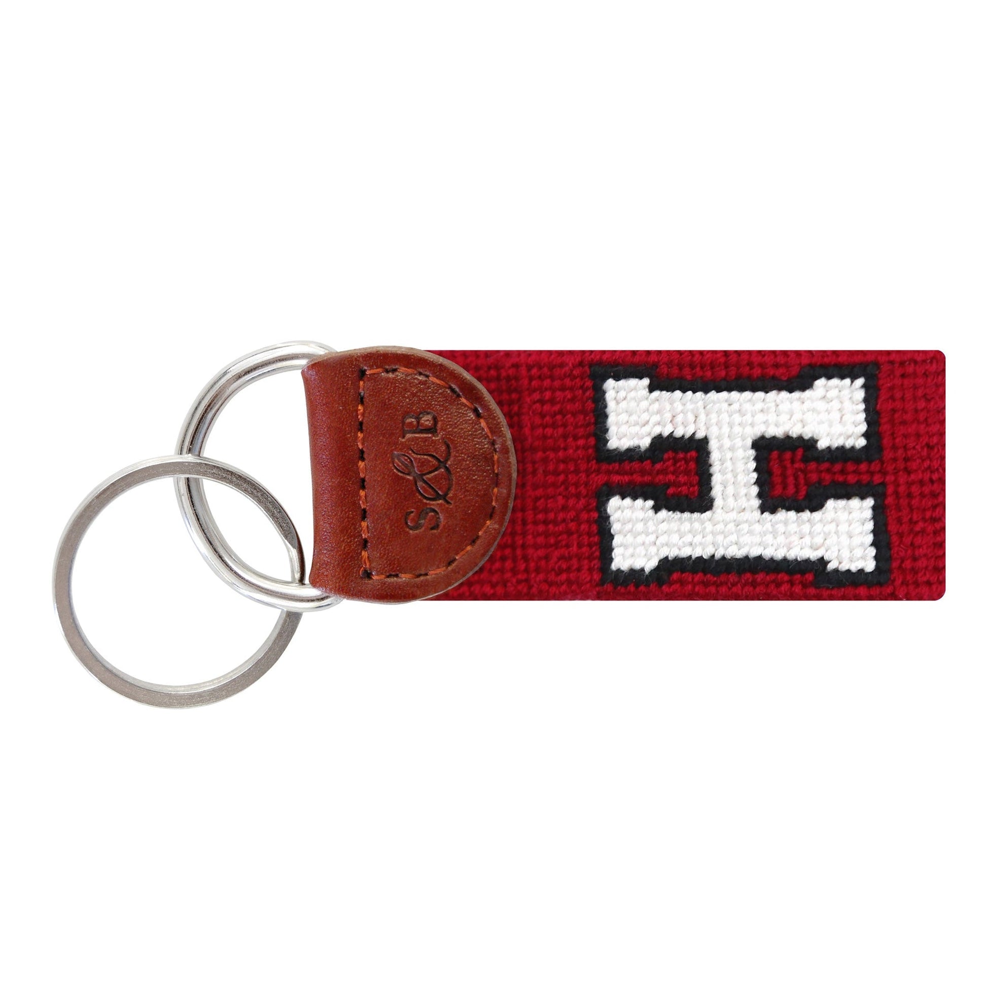 Smathers & Branson Harvard H Key Fob - Garnet