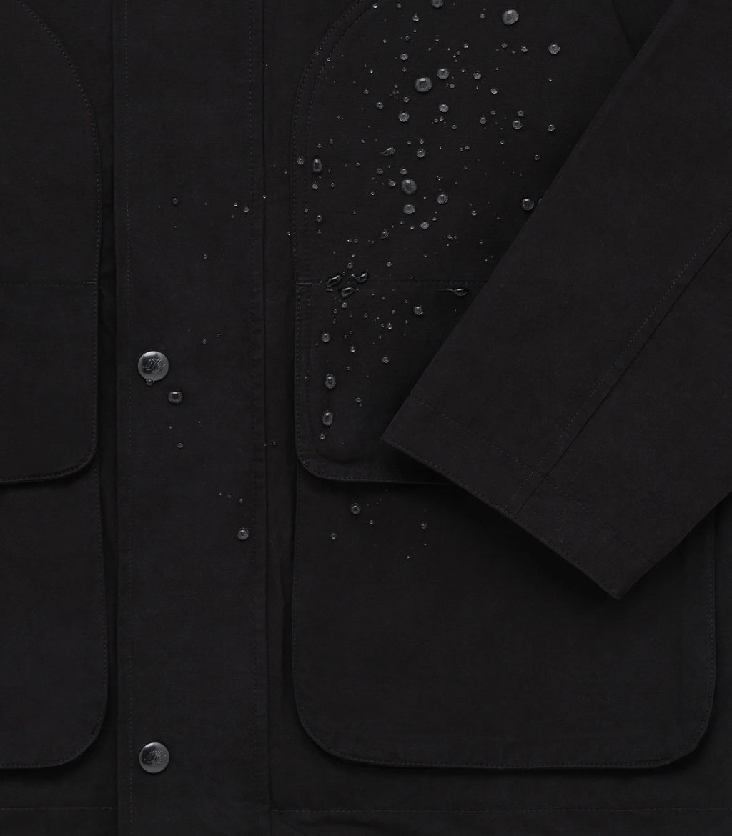 Knickerbocker Highland Dry-Wax Cotton & Nylon Coat - Black