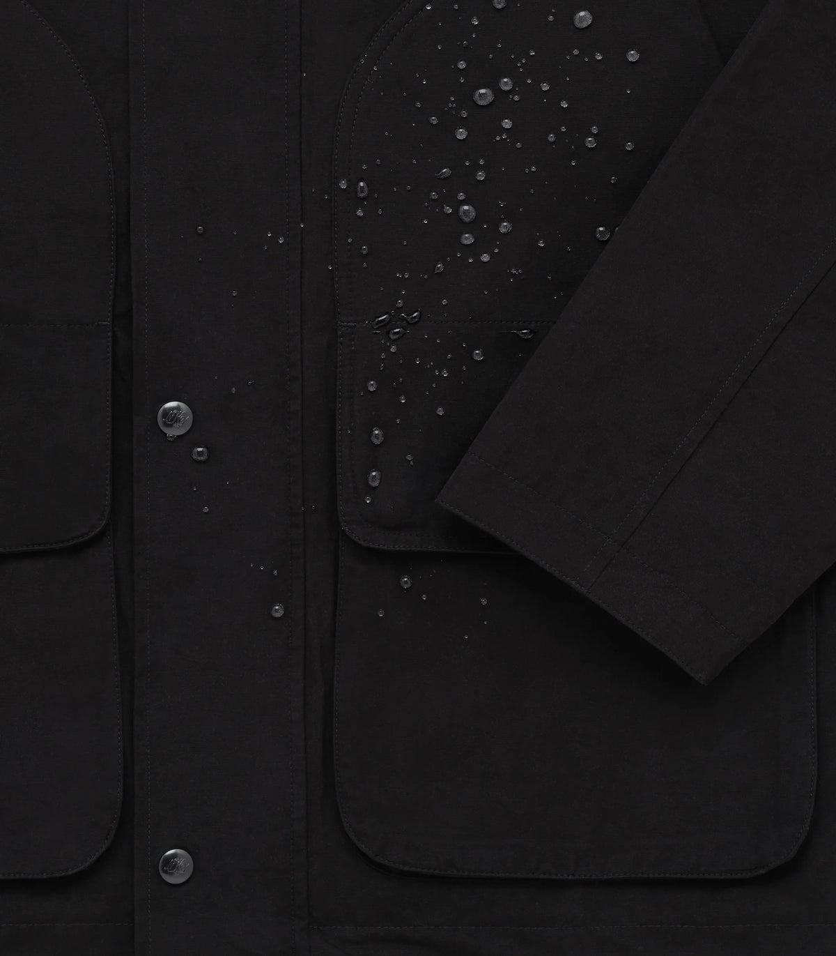 Knickerbocker Highland Dry-Wax Cotton & Nylon Coat - Black