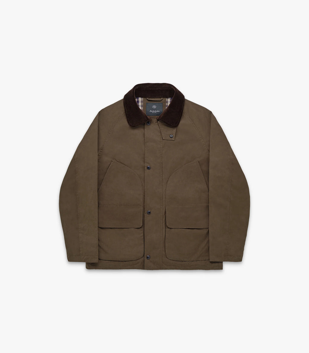 Knickerbocker Highland Dry-Wax Cotton & Nylon Coat - Oak Brown