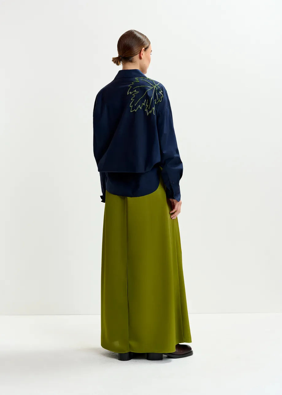 Essentiel Antwerp Navy Embellished Shirt - Navy
