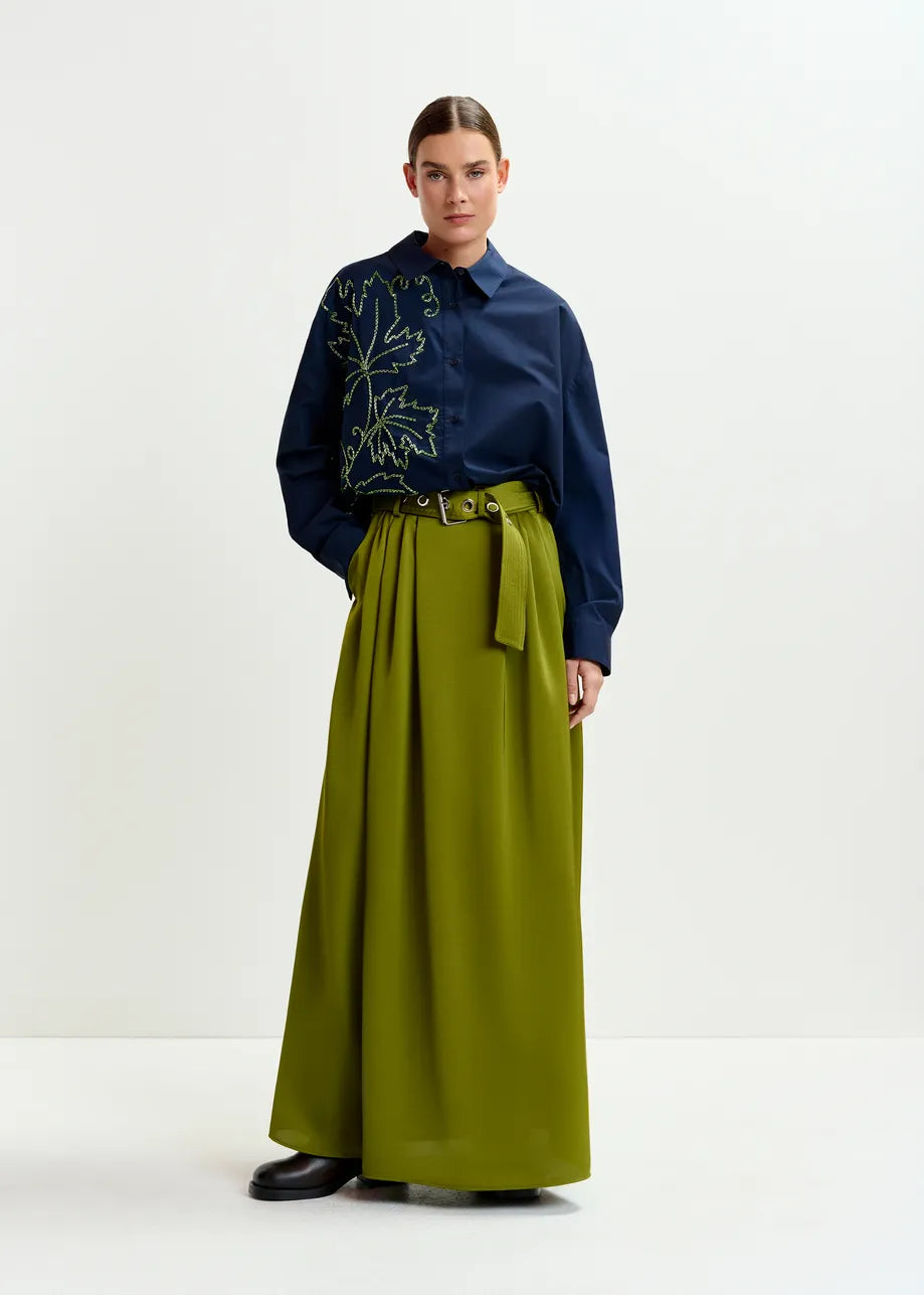 Essentiel Antwerp Navy Embellished Shirt - Navy