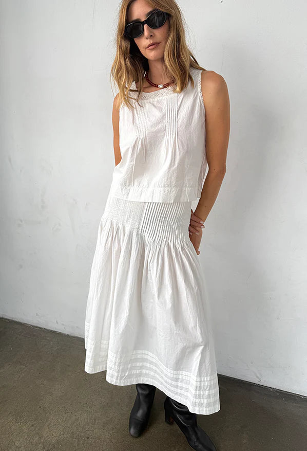 Ciao Lucia Lexi Top White Cotton Poplin