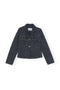 Ganni Fluffy Fitted Denim Blazer