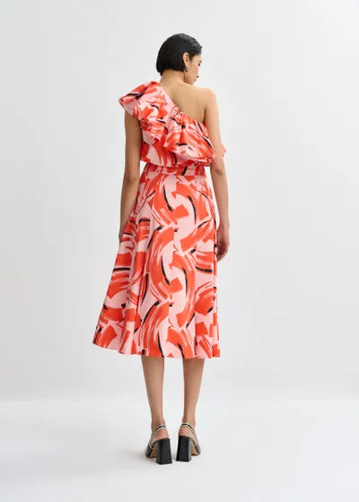 Essentiel Antwerp Jaelyn Midi-Skirt - Light Pink/Orange