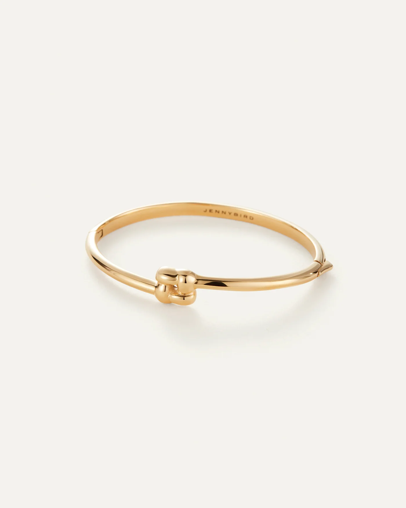 Jenny Bird Slim Woven Square Bangle - Gold