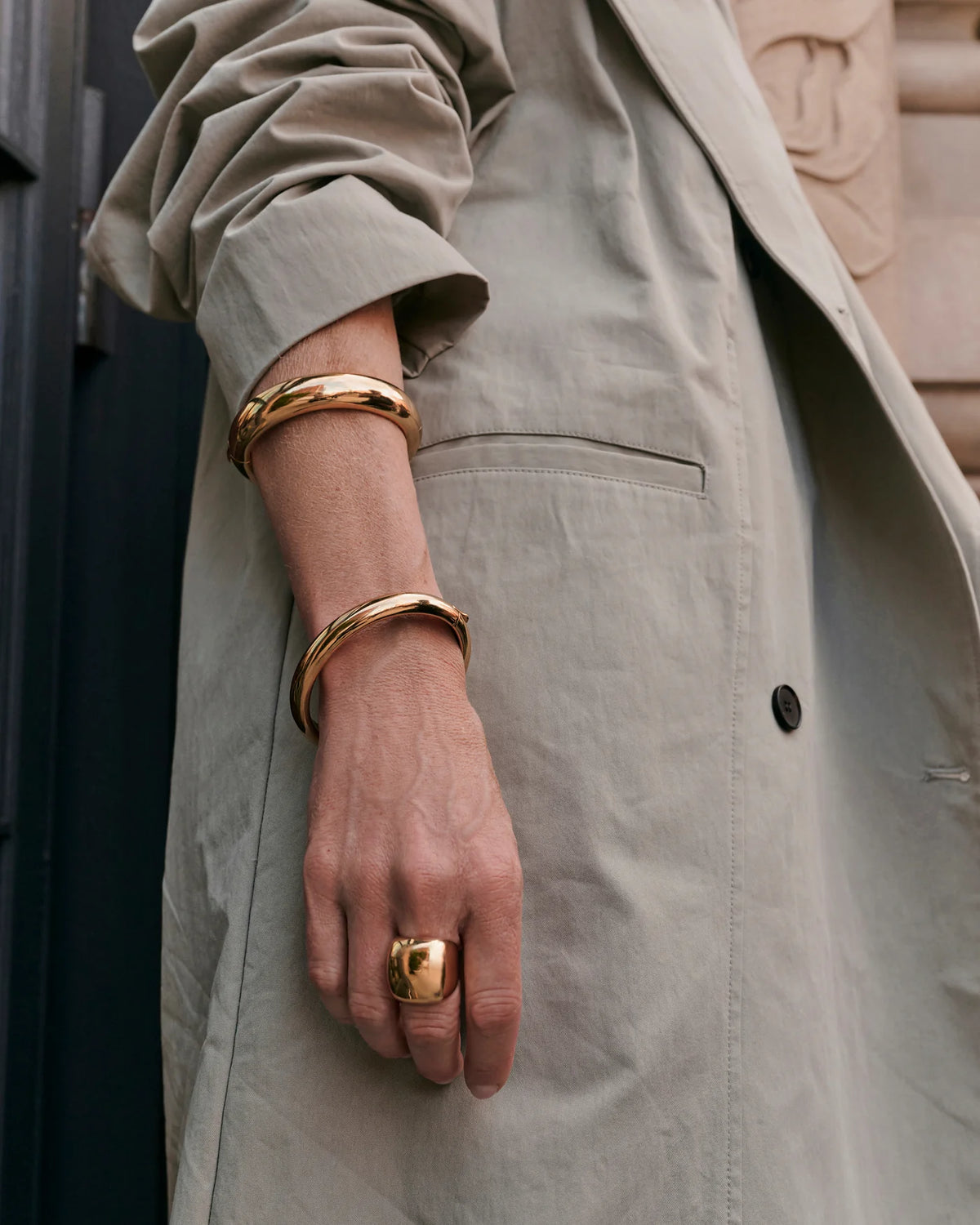 Jenny Bird Gemma Bangle - Gold