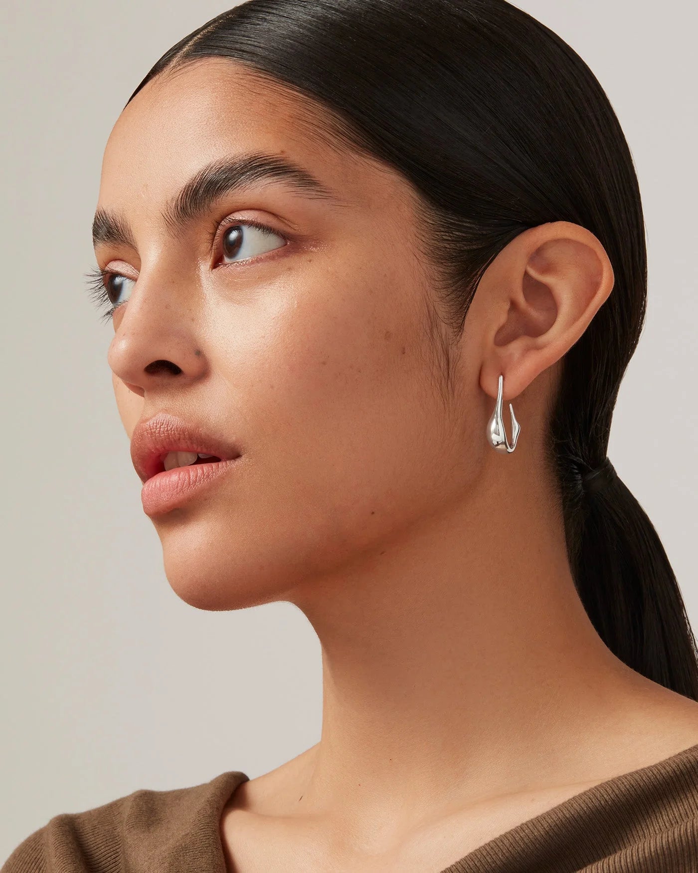 Jenny Bird Colette Hoop Earrings - Small - Silver