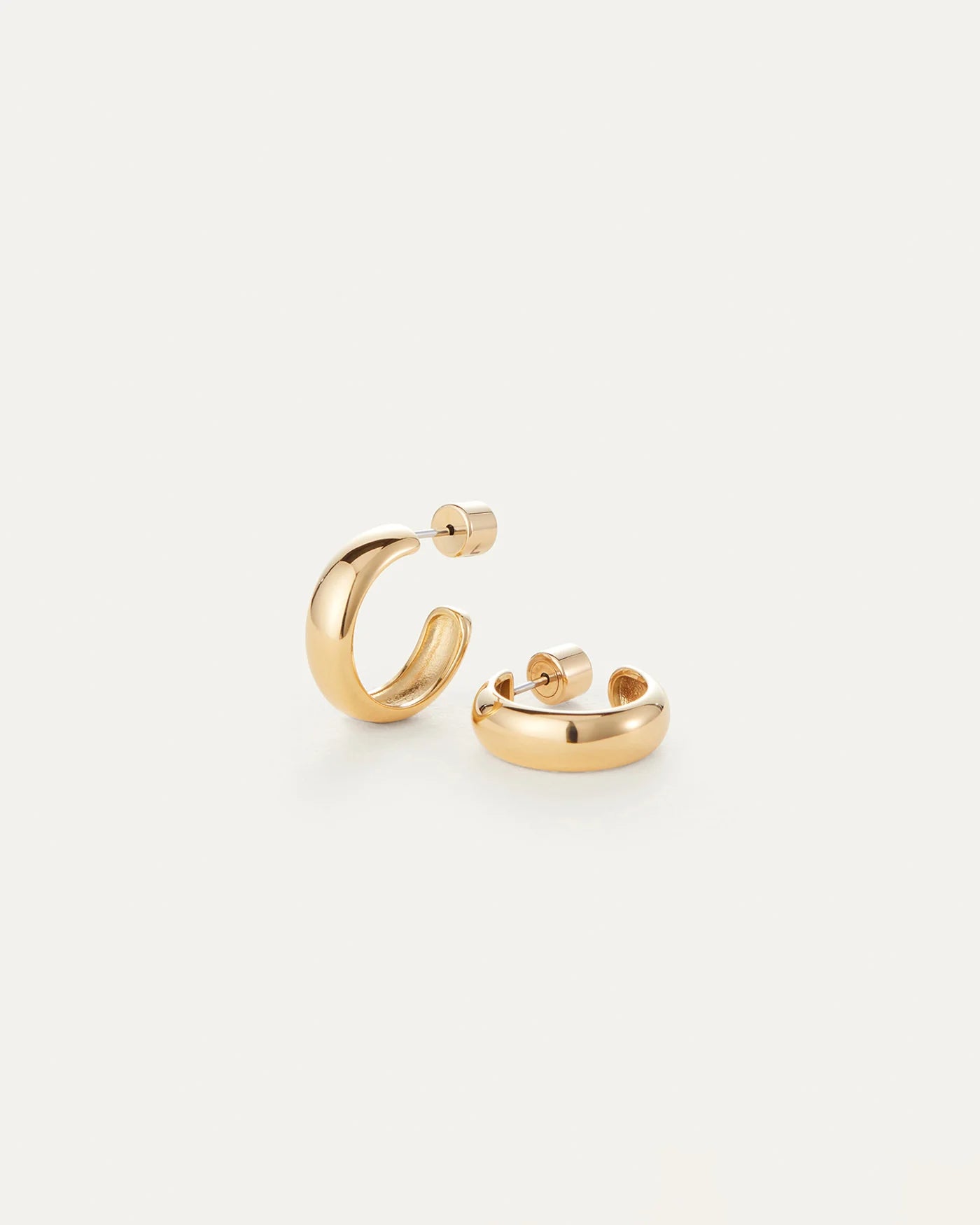 Jenny Bird Staple Hoop Earings Small - Gold