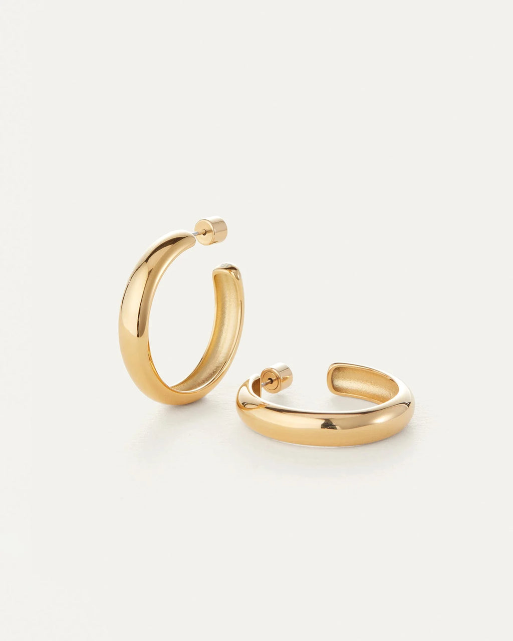 Jenny Bird Staple Hoop Earrings - Large - Gold