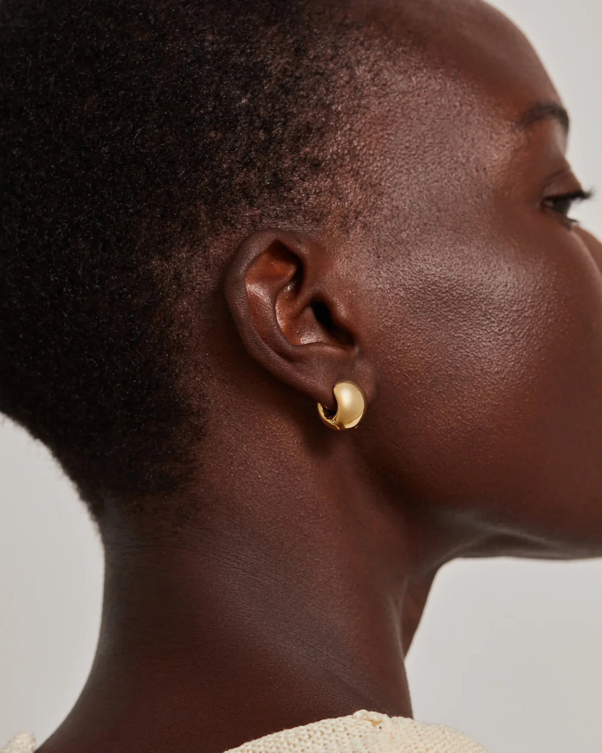 Jenny Bird Mini Gemma Hoops - Gold