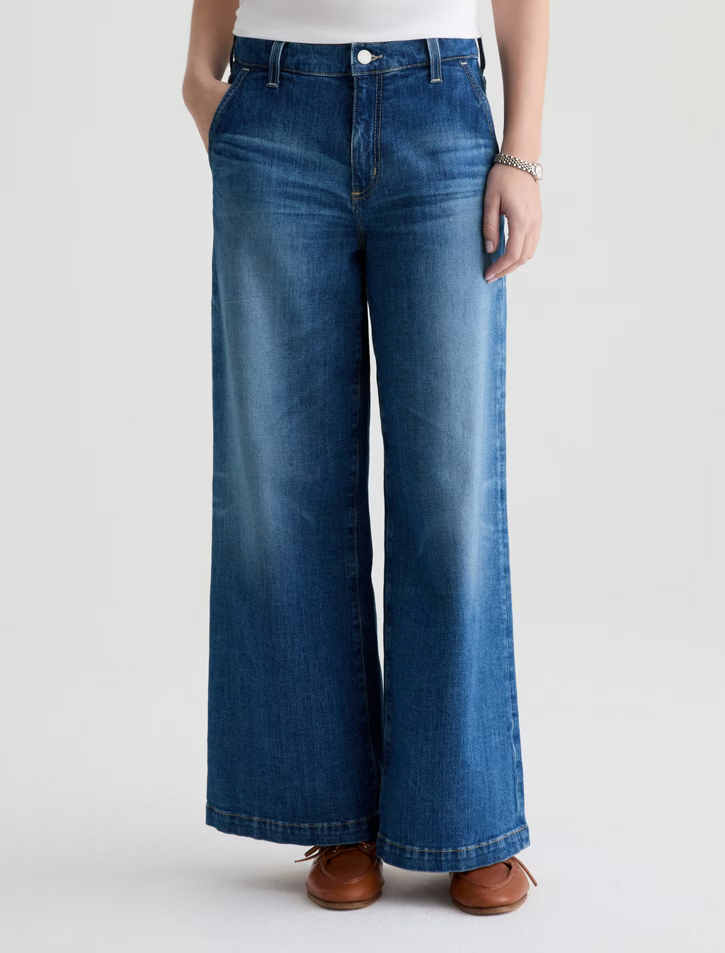 AG Stella Ankle Jean Low Slung Palazzo -Owens Valley