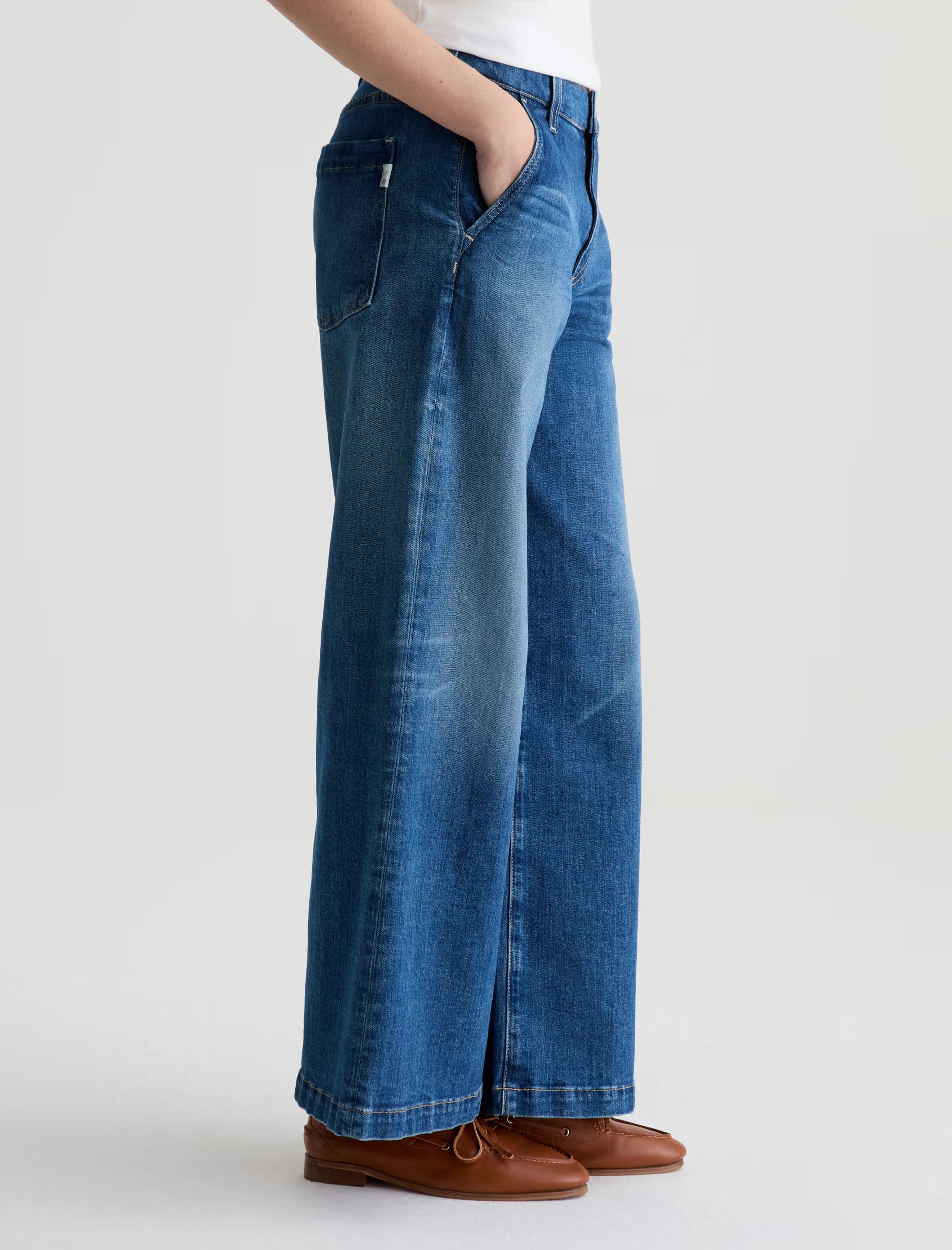 AG Stella Ankle Jean Low Slung Palazzo -Owens Valley