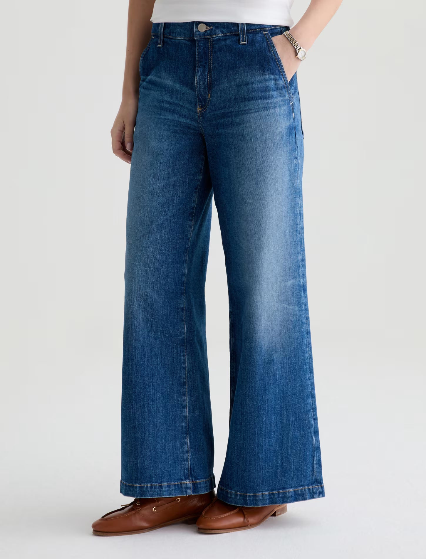 AG Stella Ankle Jean Low Slung Palazzo -Owens Valley