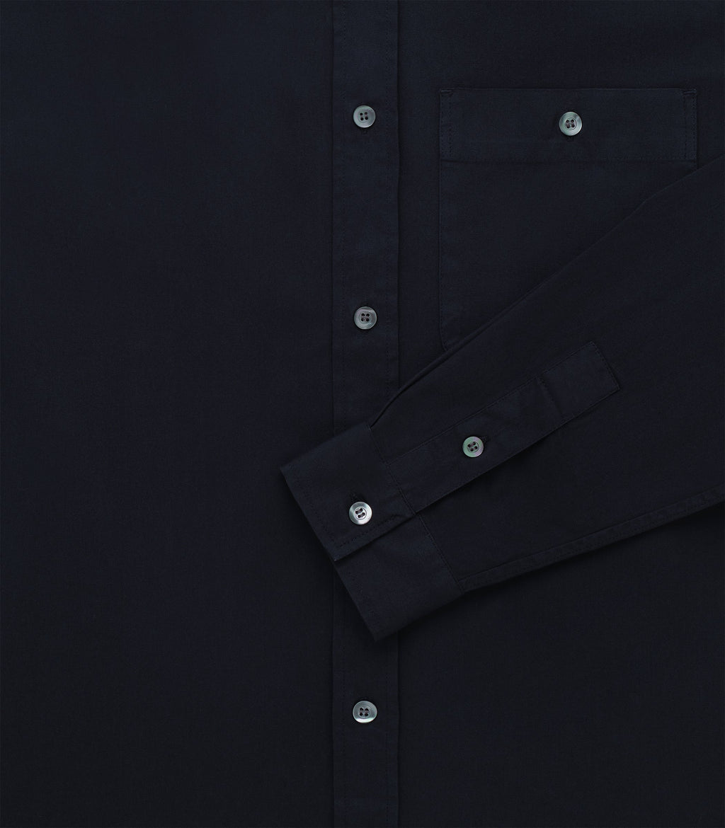 Knickerbocker Jones Twill Cotton Shirt - Midnight Navy
