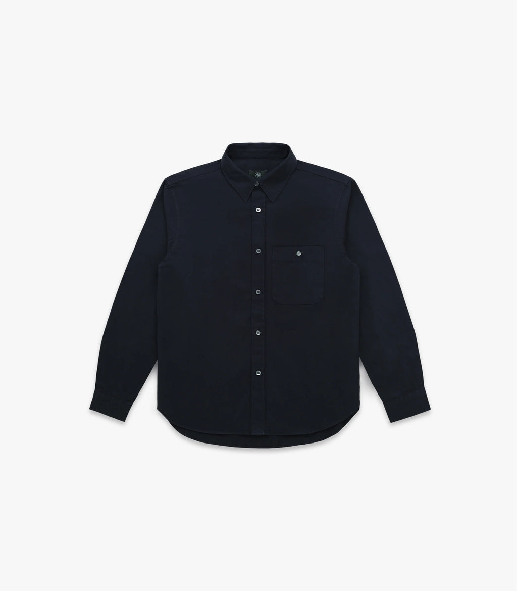 Knickerbocker Jones Twill Cotton Shirt - Midnight Navy