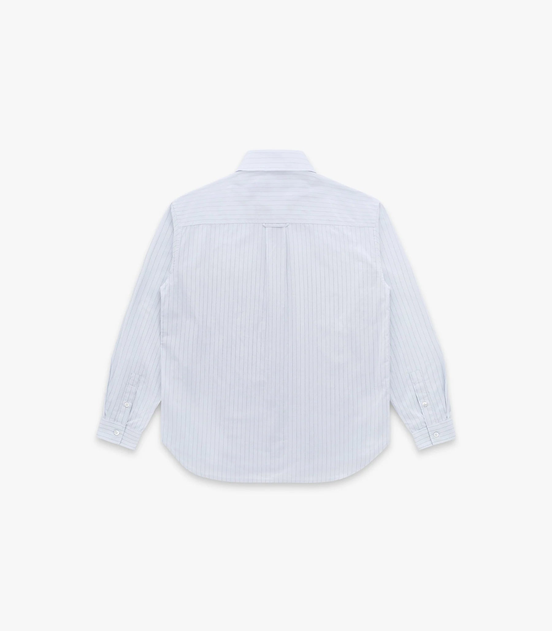 Knickerbocker Jones Cotton & Silk Shirt - Light Blue Stripe