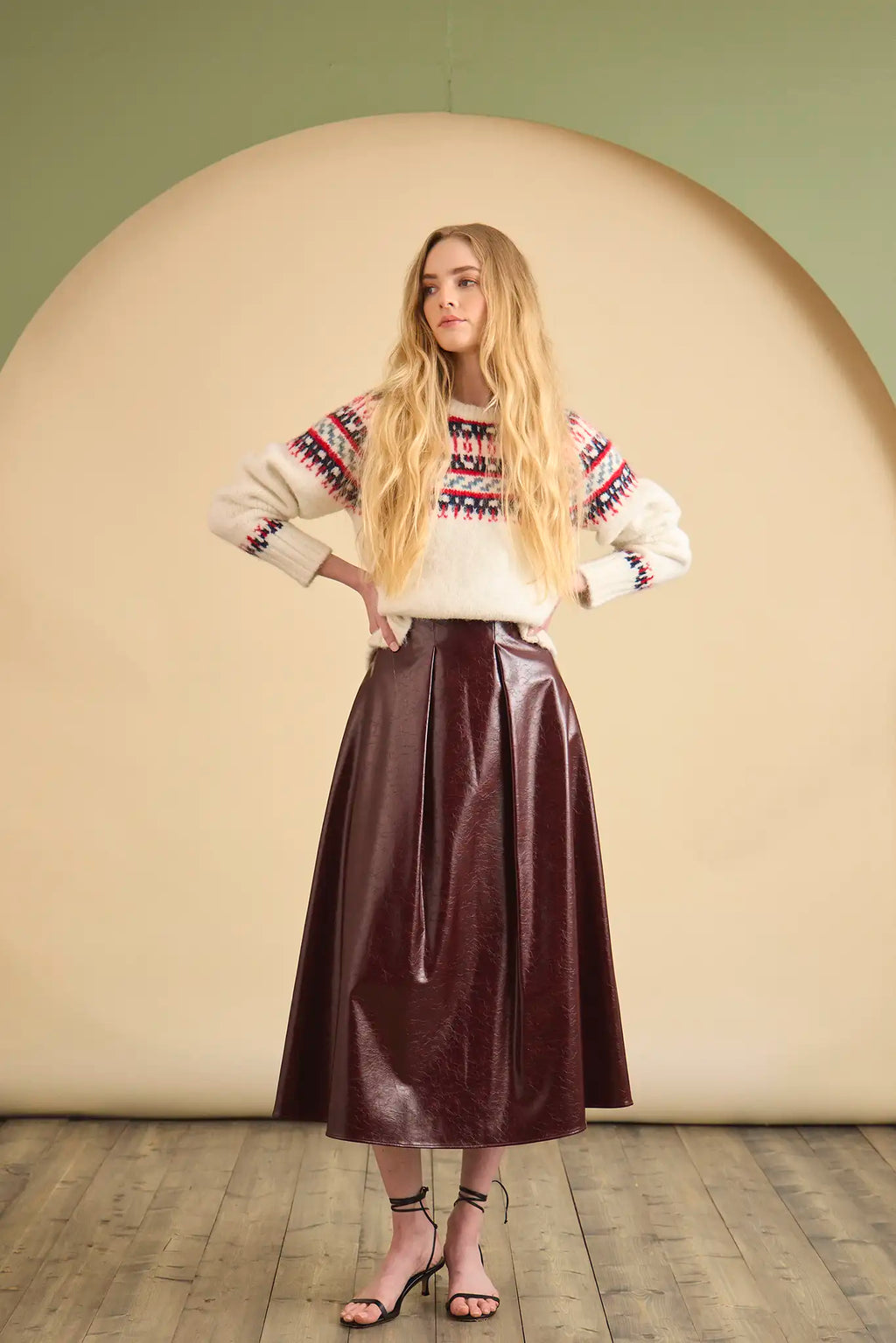 Hunter Bell Atlyn Skirt - Oxblood
