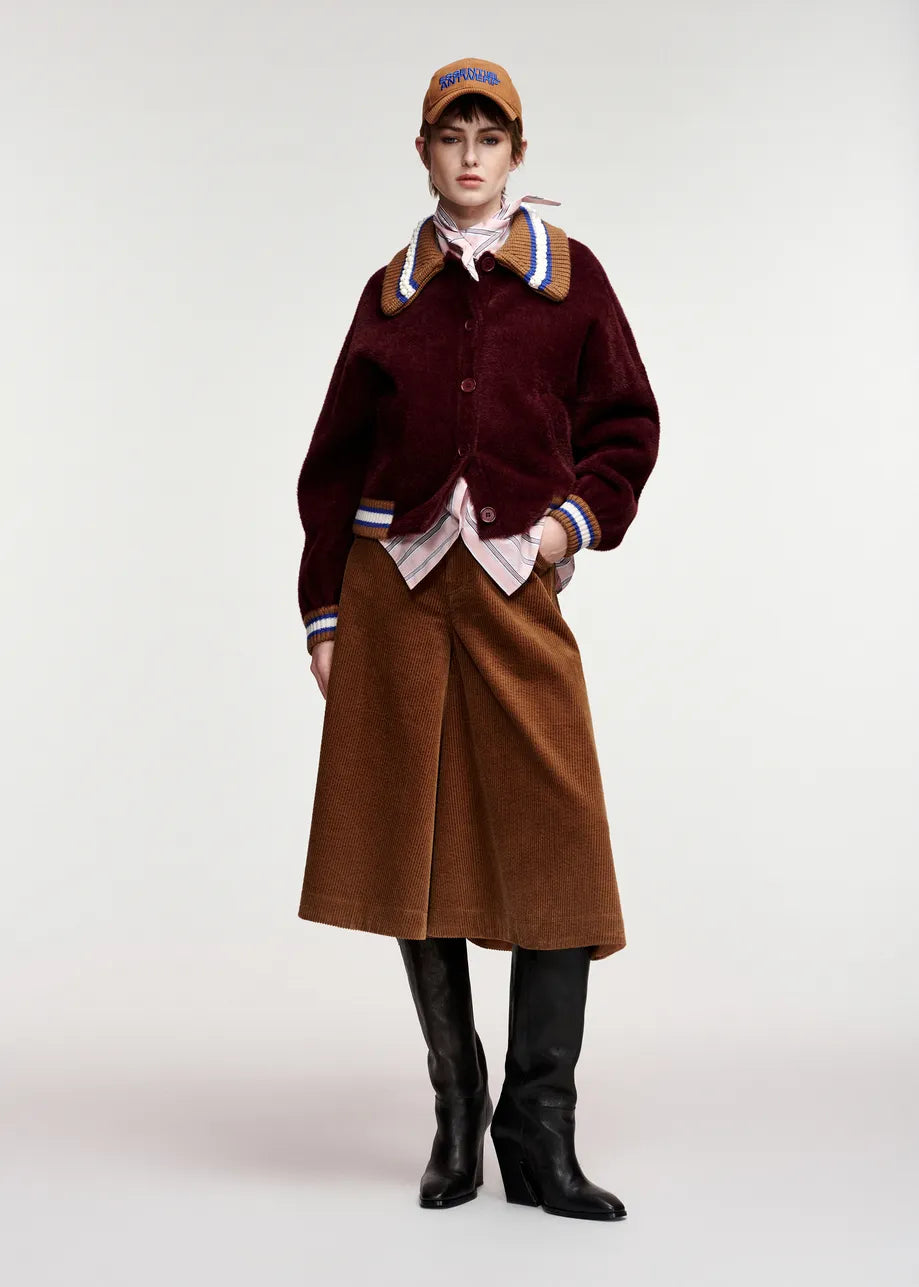 Essentiel Antwerp Burgundy Cardigan