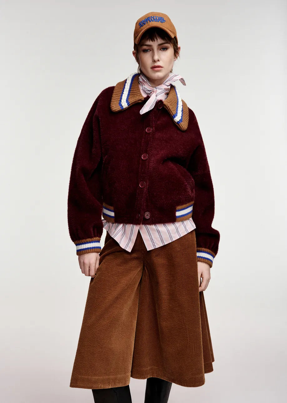 Essentiel Antwerp Burgundy Cardigan