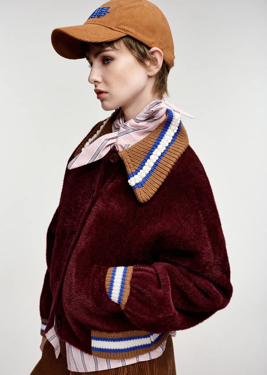 Essentiel Antwerp Burgundy Cardigan