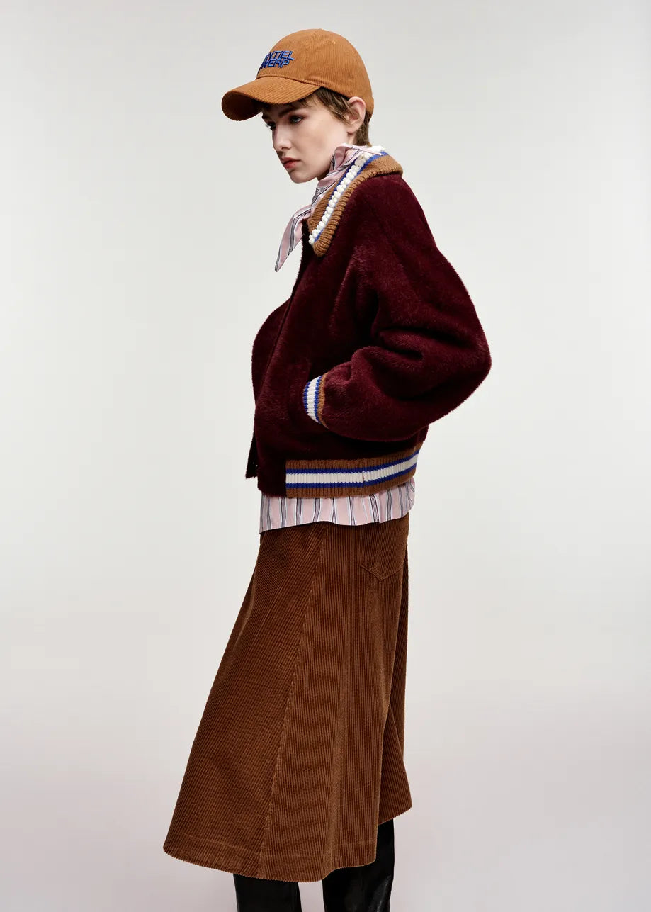 Essentiel Antwerp Burgundy Cardigan