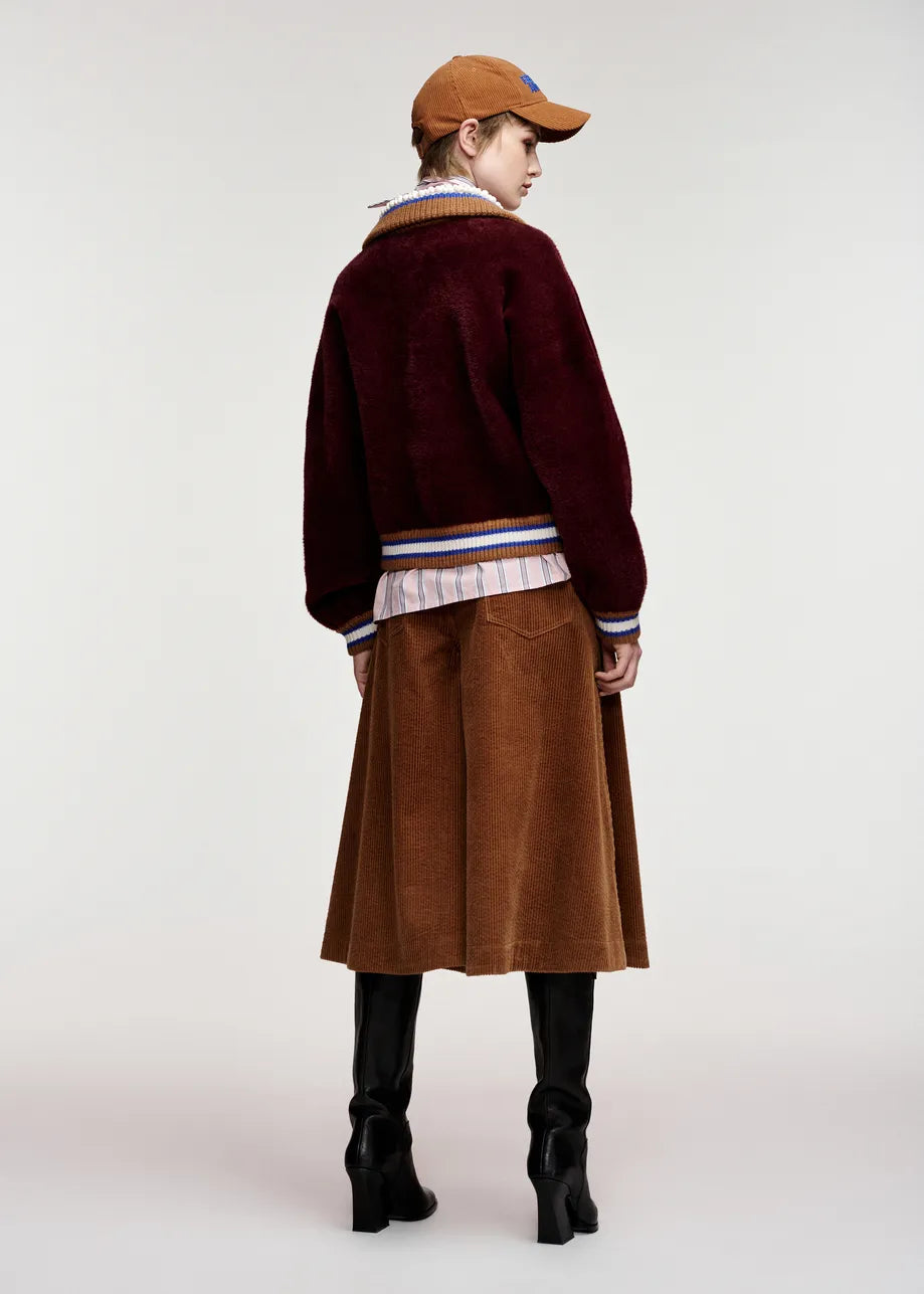 Essentiel Antwerp Burgundy Cardigan
